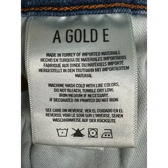 💙 AGOLDE 🩵  Ruby Super High Rise Slim Straight Distressed Ankle Jeans Size 30 - Picture 6 of 12